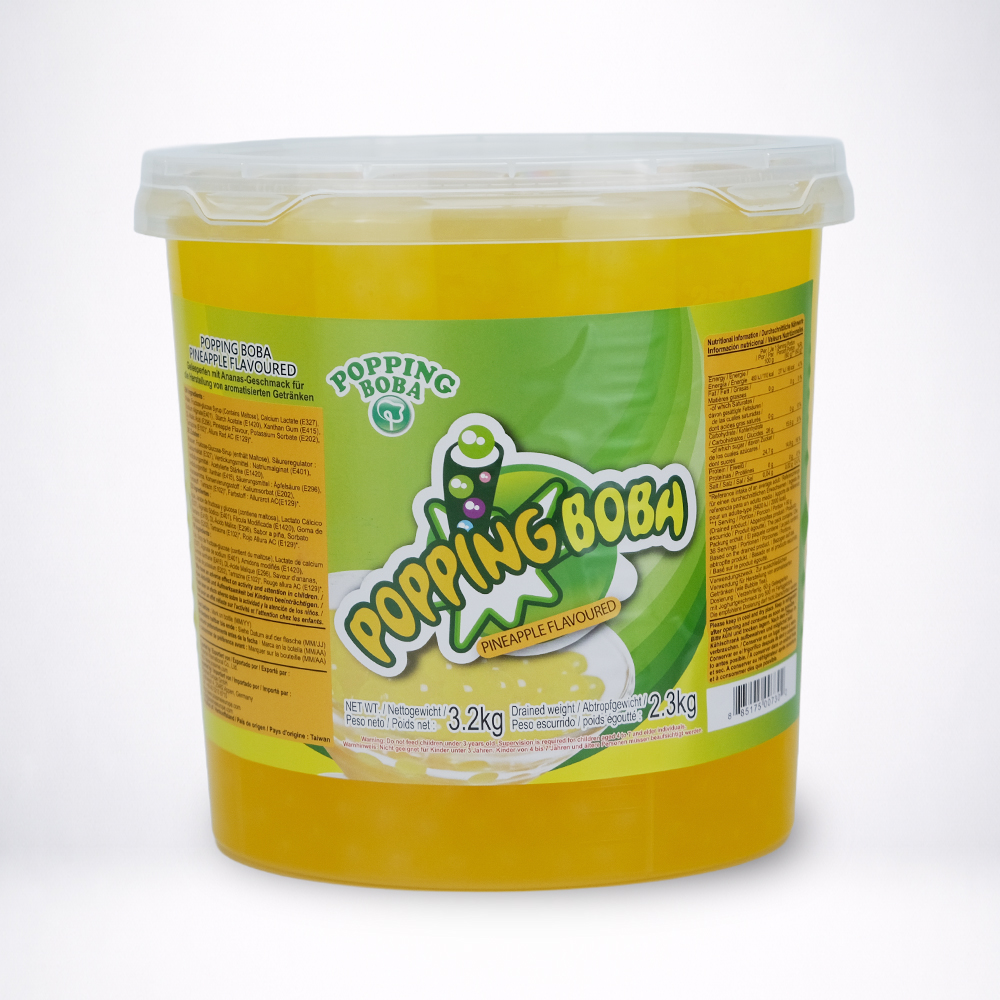 Ananas Popping Boba para Bubble Tea 3,2kg