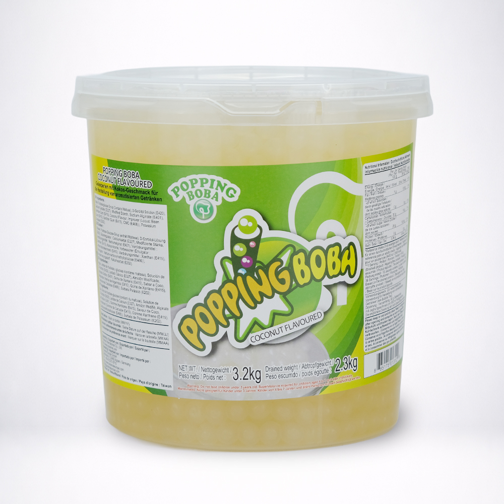 Côco Popping Boba para Bubble Tea 3,2kg