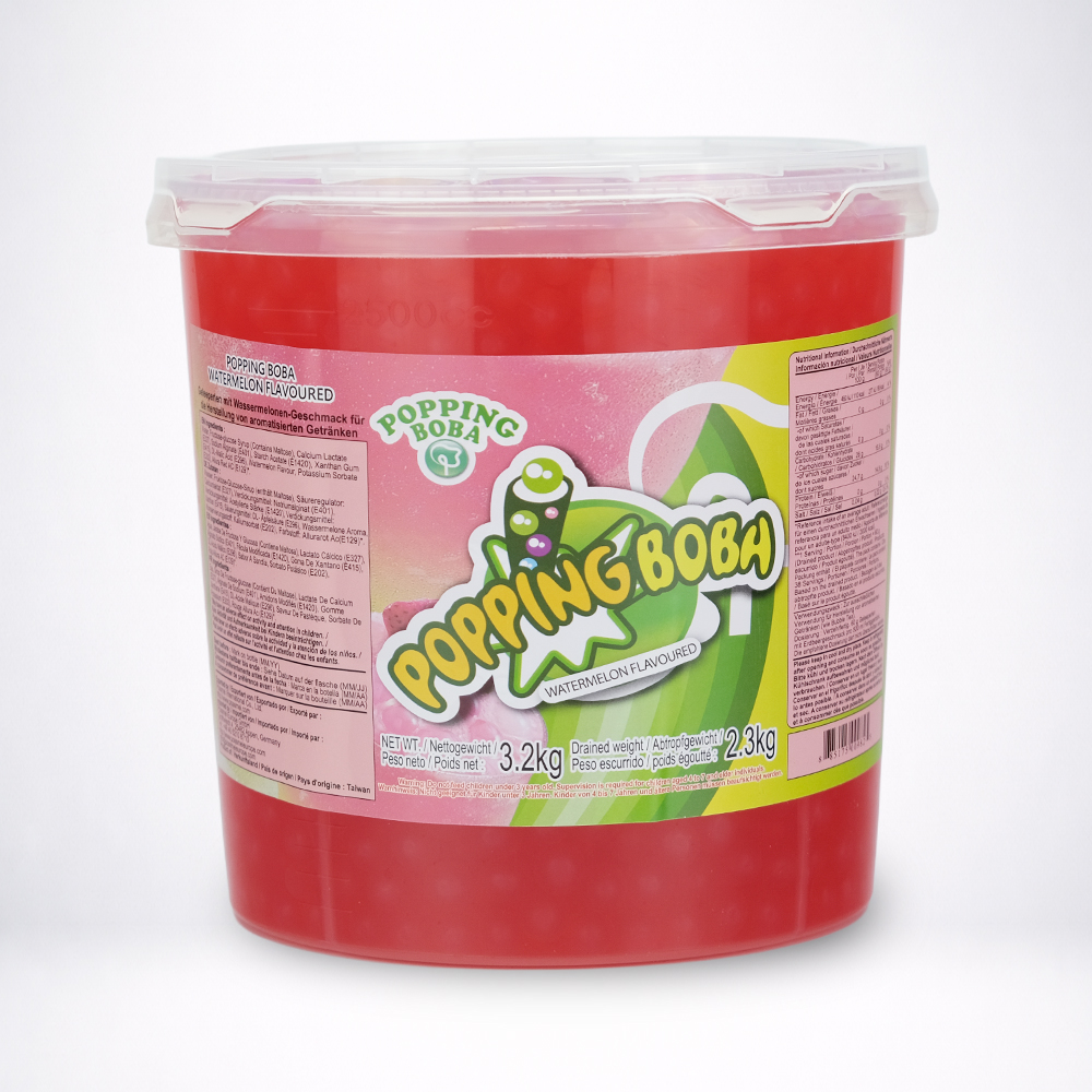 Melancia Popping Boba para Bubble Tea 3,2kg