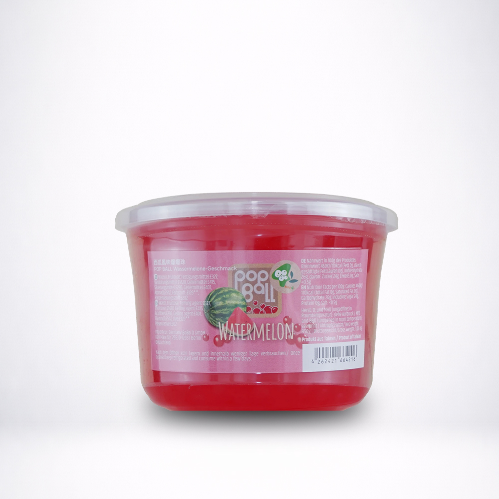 Melancia Popping Boba para Bubble Tea 950g
